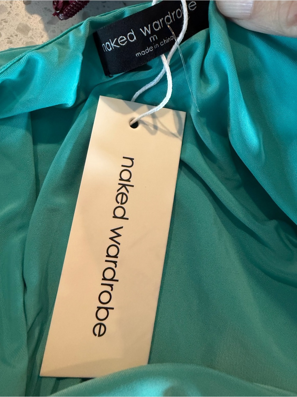 naked wardrobe Teal Green Strapless Bodysuit M - Picture 4 of 5